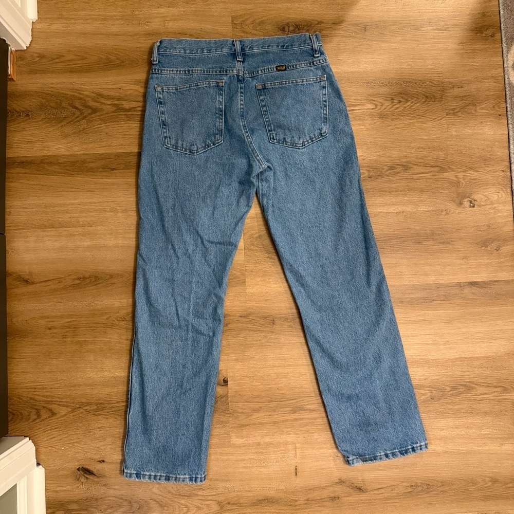 Vintage Rustler Jeans 33x30 Medium Wash Straight Leg Denim - Picture 2 of 8